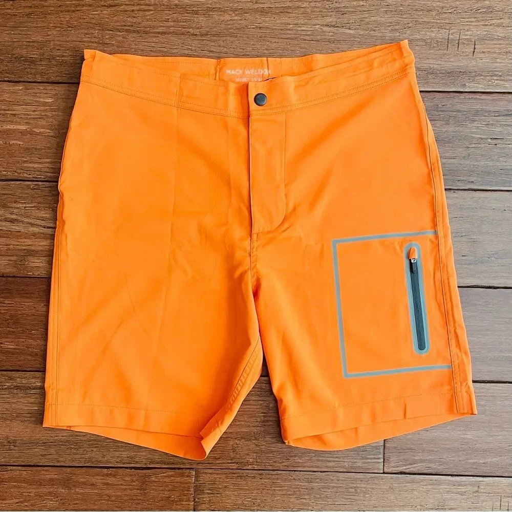 Mack Weldon The Swim Board Short Orange Spark 33/34